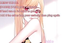 Futanari hentai with a sexy bratty character in a commanding role
