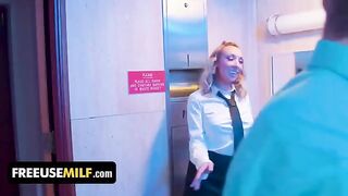Hot bathroom attendant gives extra special treatment to club-goers