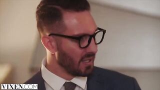 A hot girl is fucking with her favorite designer in a steamy scene