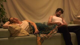 The evening alone with a stepmom turned intimate