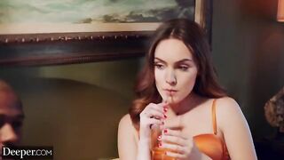 Sexy brunette Freya gets her man's full attention with deeper passion