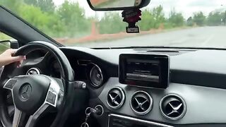 An Italian girl buys a used car and fucks the seller in it, all in Italian