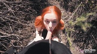 Ginger teen Madi Collins gets fucked hard after flashing