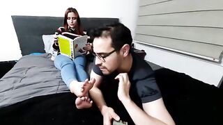 My guys have a secret foot fetish, they love to worship feet