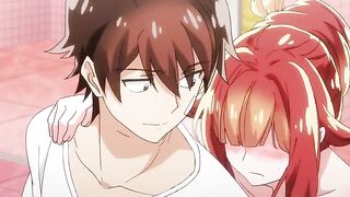 The red-haired girl was a real tsundere, but she loved to fuck passionately