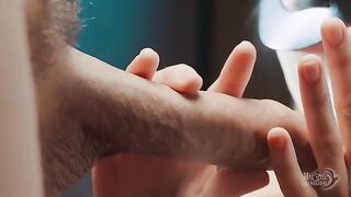 That's what a true cumslut should do with used condoms. This is draining a big fat load in 4K close-up