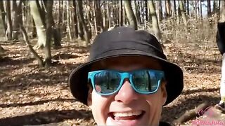 A day with Kleomodel ended with a group sex in the woods on Chihuahua Vlog