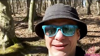 A day with Kleomodel ended with a group sex in the woods on Chihuahua Vlog