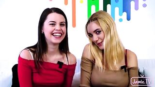Two girls shared the big dick of Nico Nice in an intense session