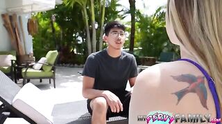She gets caught with a guy and doesn’t want her family to know
