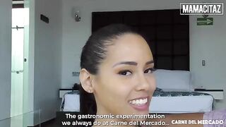 Brunette hottie with a perfect body, Andreina De Luxe, shakes big ass on BBC