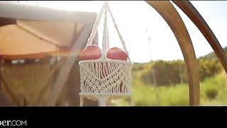 A businessman is having fun with a hippie girl, Kelsi Monroe