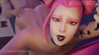 Hentai compilation with sexy Fortnite characters in 3D animation quality
