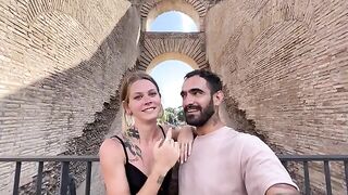 The couple had a romantic sex in the hotel room in Rome