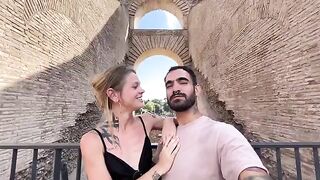 The couple had a romantic sex in the hotel room in Rome