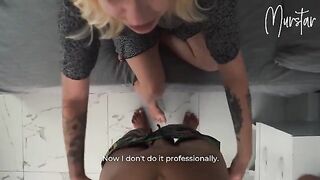 A beautiful girl got fucked by a guy from a cleaning company