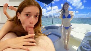 I took my GF Jessica Marie on a boat ride and then two rounds at my place