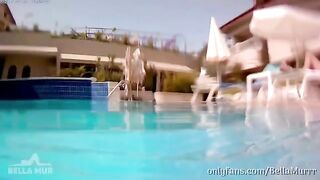 A wife got her big ass oiled on vacation