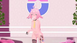 First-time anal with a popular VTuber character