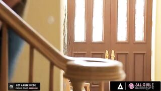 Carter Cruise practices with a masseuse to improve her skills