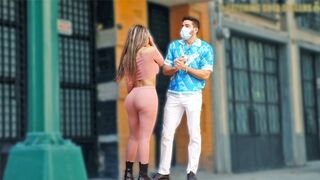 A seductive Latina with a big ass gets fucked by a rich stranger in a sensual scene