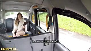 A girl is having fun with fake taxi and gets fucked hard