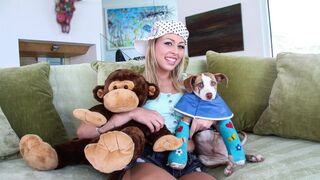 Juicy brunette PAWG Zoey Monroe gets her asshole gapped by horny Frenchman