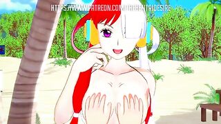 A dream like time with Uta from One Piece Hentai
