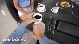 Skinny nanny Candee Licious gets foot-fetishist’s dick inside her pussy