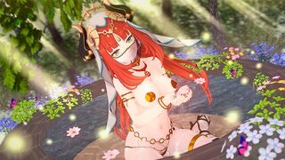 Beautiful Nilou girl in Genshin Impact fucks passionately