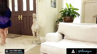 Reena Sky makes a sex tape with her neighbor, channeling girl-on-girl passion
