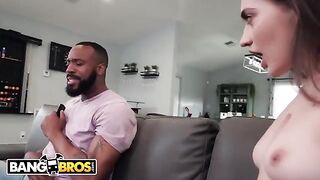 Petite teen Sera Ryder gets overwhelmed by massive BBC