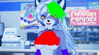 Roxanne Wolf gets fucked by a Five Nights at Freddy’s spirit in uncensored 3D hentai