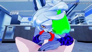 Roxanne Wolf gets fucked by a Five Nights at Freddy’s spirit in uncensored 3D hentai