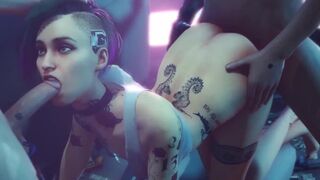 Hentai compilation with cyberpunk Judy Alvarez and Panam Palmer