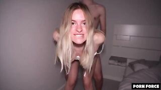 College girl gets fucked hard in her dorm room