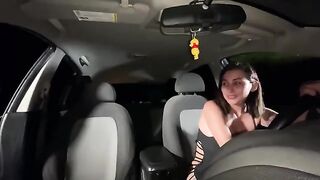 I discussed my boyfriend's issues with him in the car, and my friend came to console me and fucked me