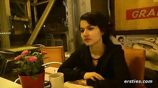 Cute Vicki plays with her favorite toy and reaches intense pleasure