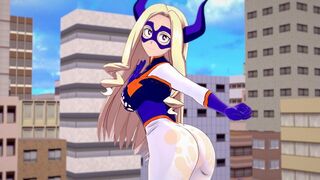 Busty Mt. Lady from My Hero Academia gets her cunt full of cock in this hot POV hentai