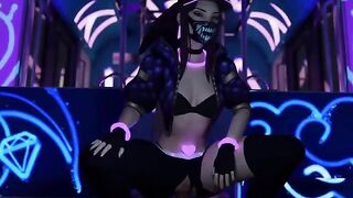 3D Hentai: League of Legends Compilation featuring Ahri and Akali's uncensored action
