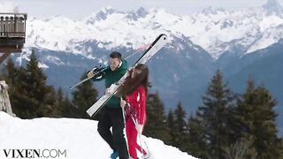 Passionate sex in the Alps with ski bunny Sonya