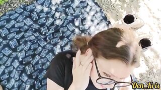 A lot of cum on the face of a cute schoolgirl in this hot compilation