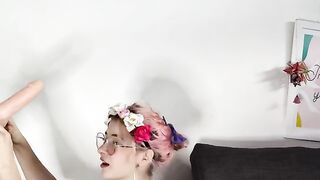 Petite and cute Argentina girl masturbates with toys
