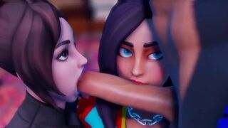 Hot Fortnite girls are ready to suck your cock in POV
