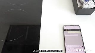 Skinny Italian babe gets my huge cock in her tight pussy