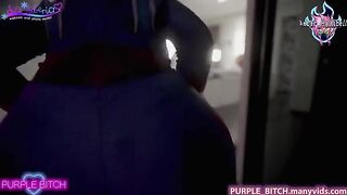 Purple Bitch and Sia Siberia make lesbian love with Spiderman in 4K quality