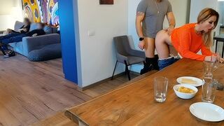 Cheating couple filmed by Wet Kelly in the kitchen