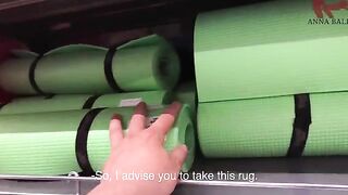Help me choose a yoga mat where I can get fucked later, babe