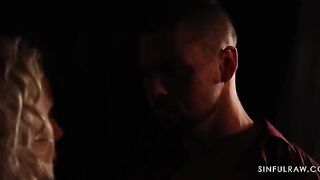 The wife is cheating on her husband in a provocative display