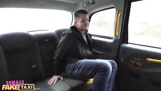 A stunning fake taxi lady, Lady Gang, gets her tight ass smashed hard